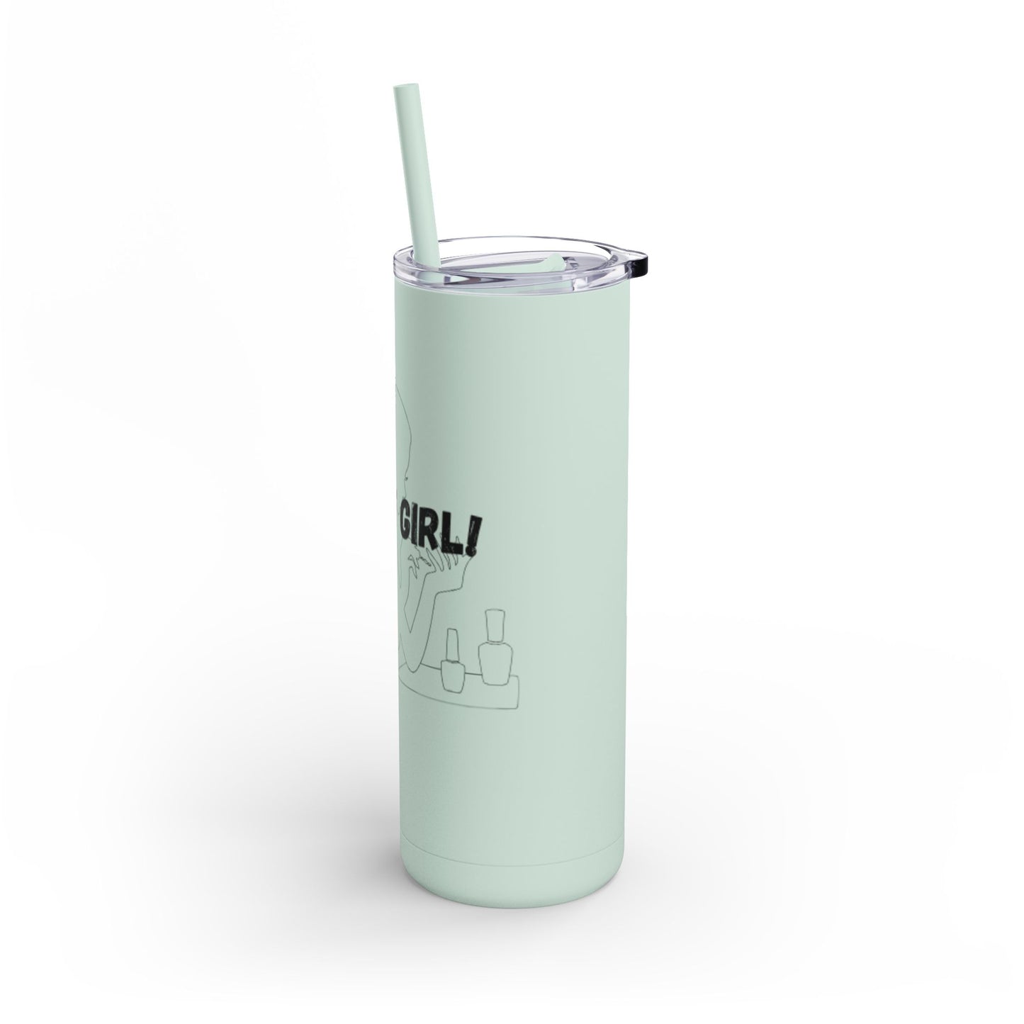 Tumbler with Bold Lines Design