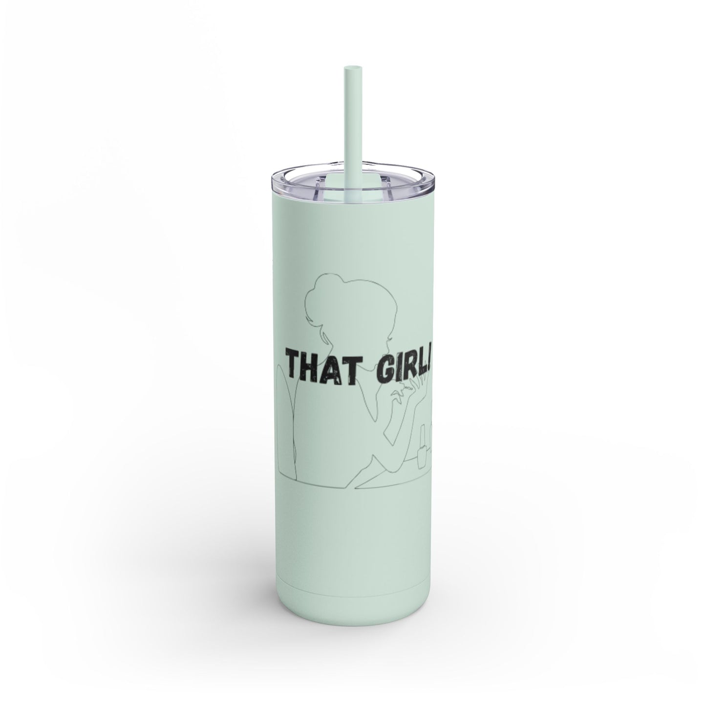 Tumbler with Bold Lines Design