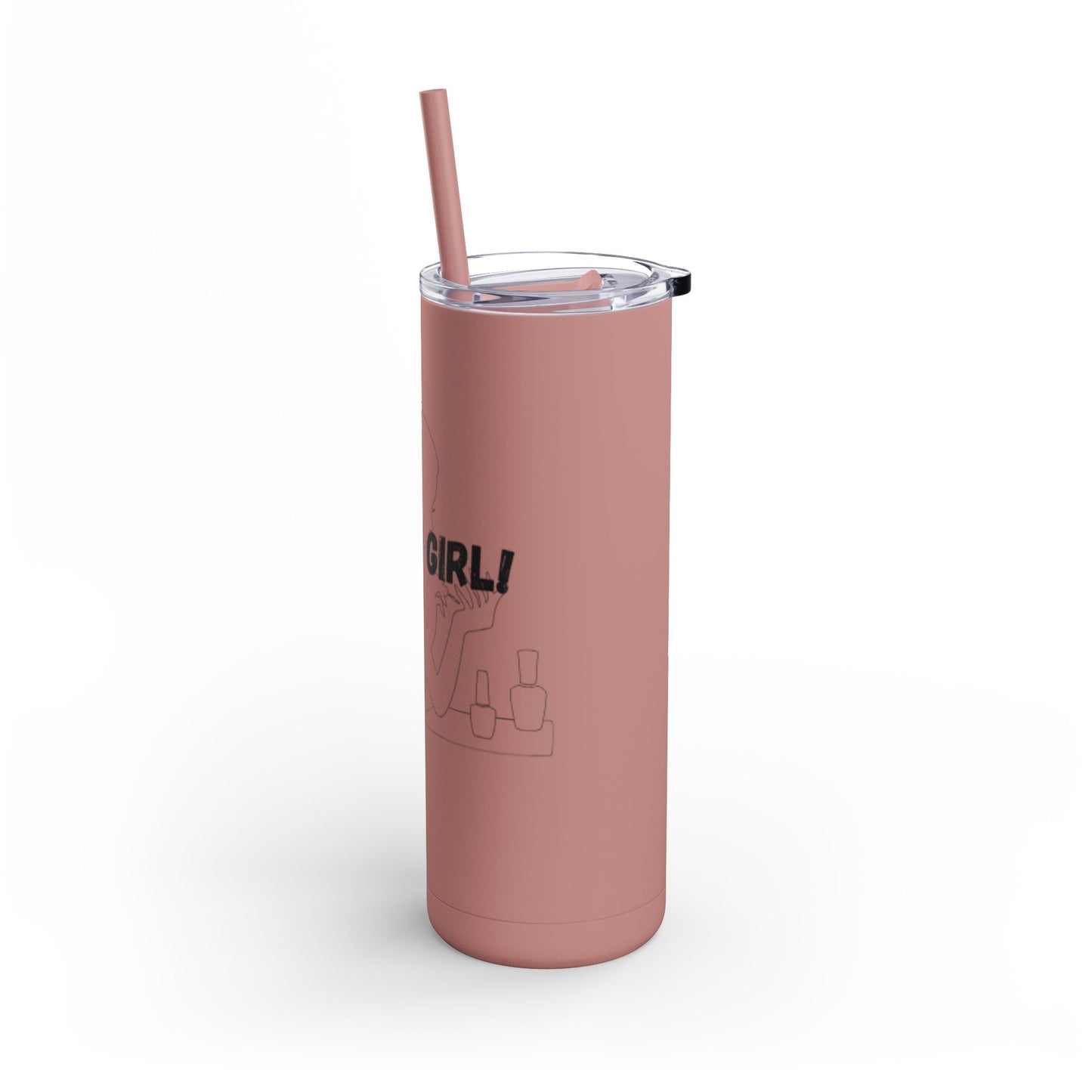 Tumbler with Bold Lines Design