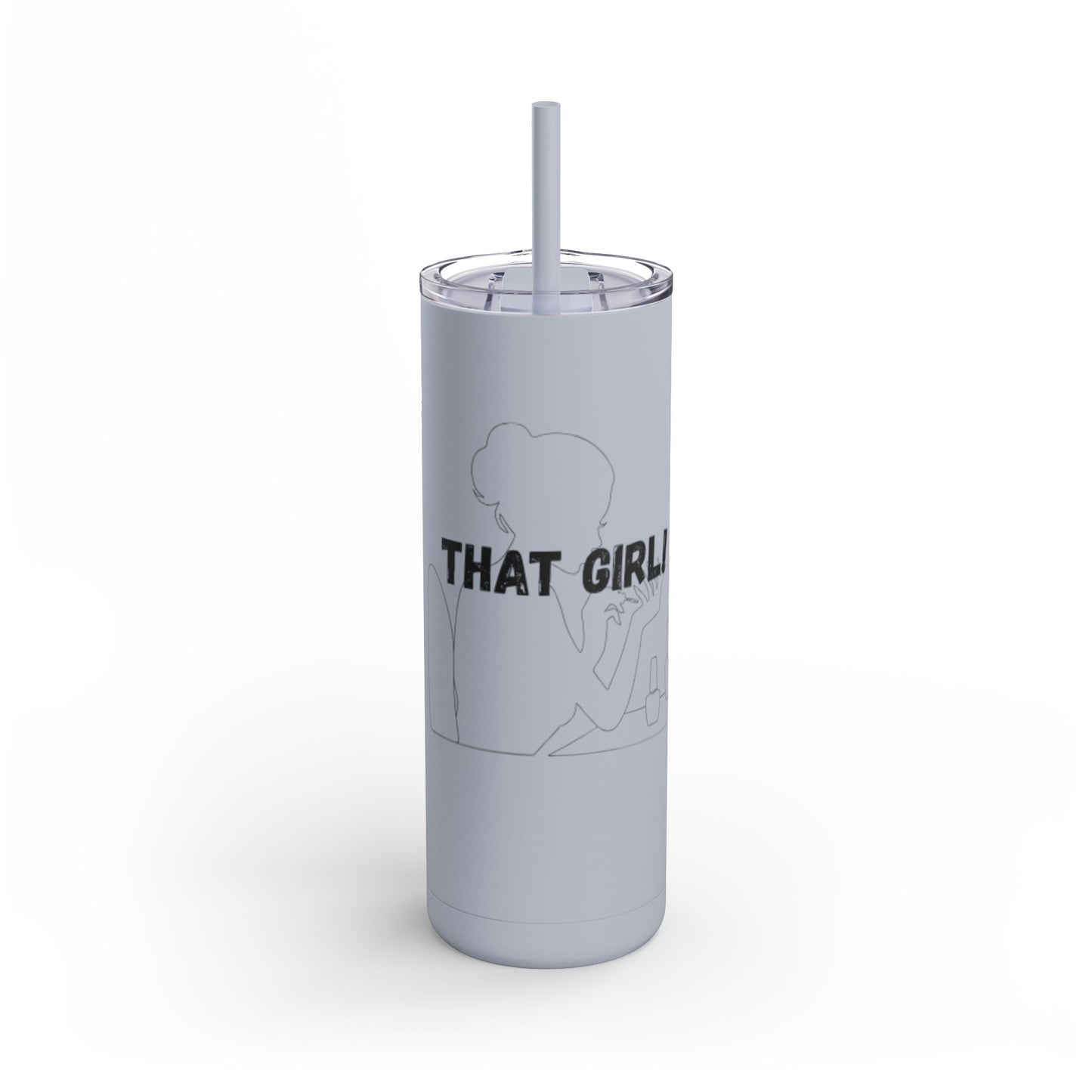 Tumbler with Bold Lines Design