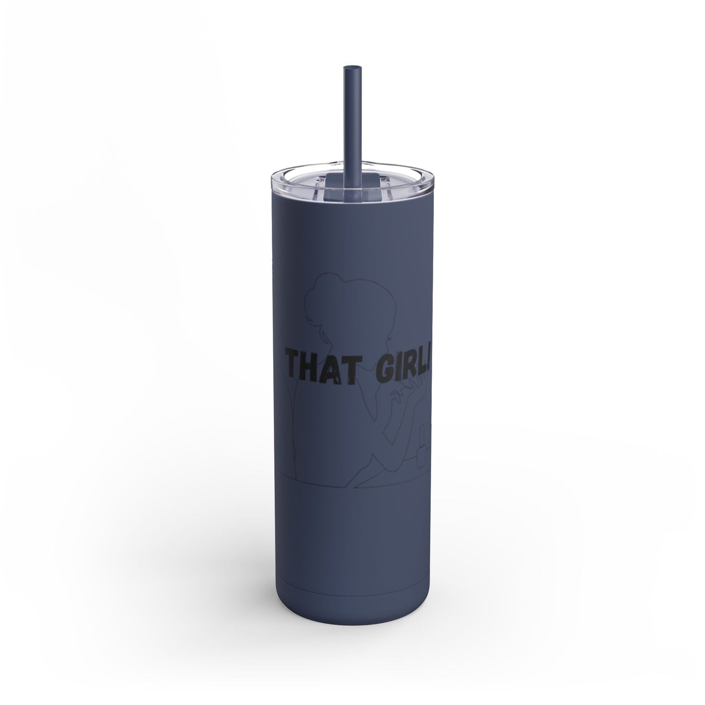 Tumbler with Bold Lines Design
