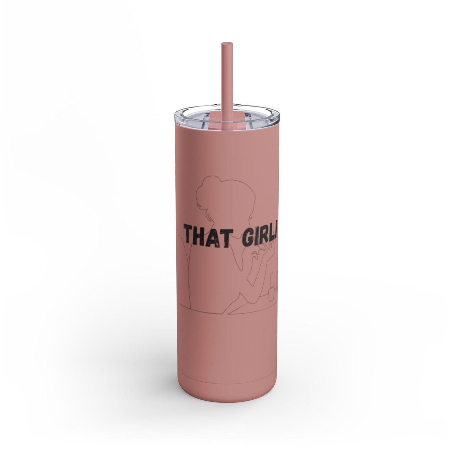 Tumbler with Bold Lines Design