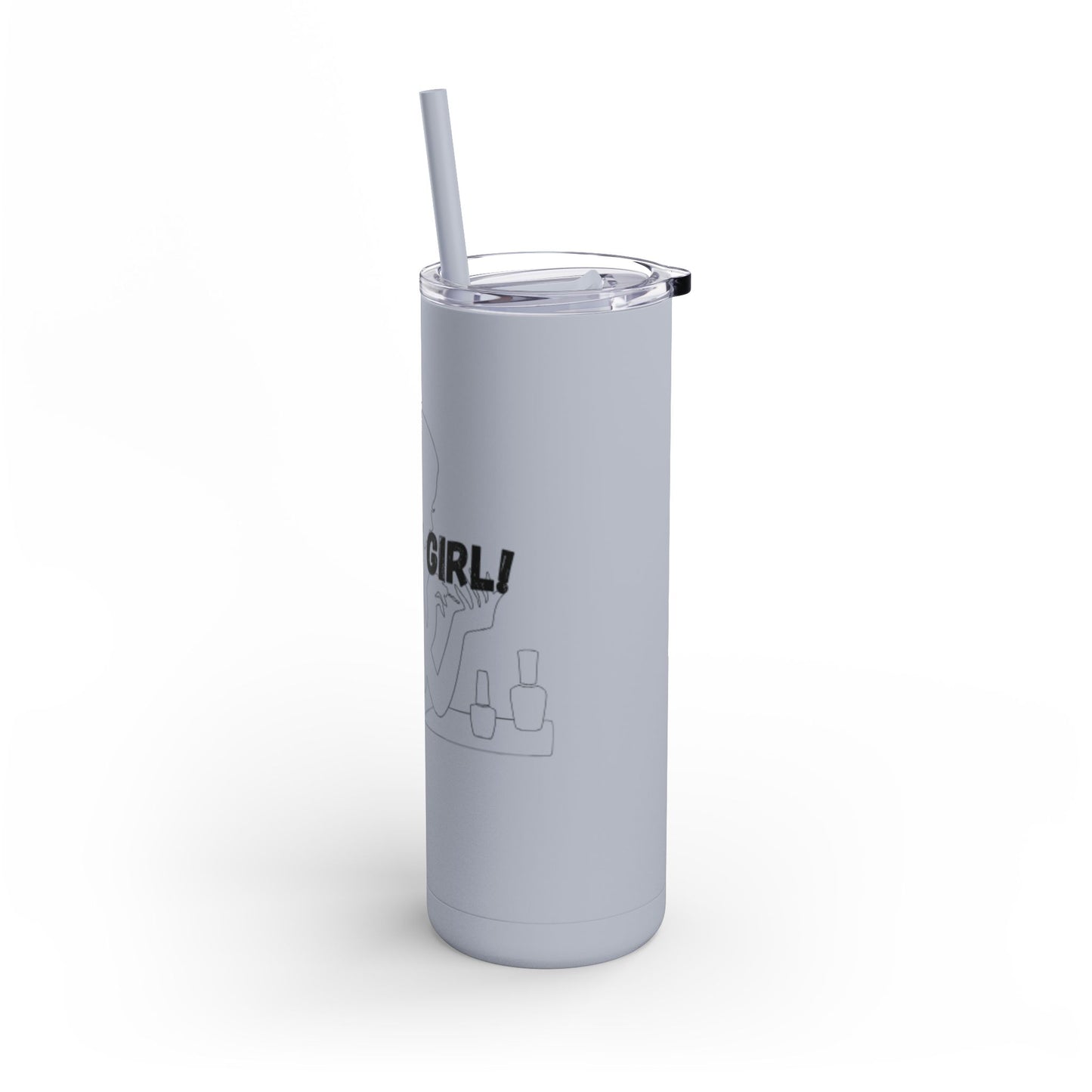 Tumbler with Bold Lines Design