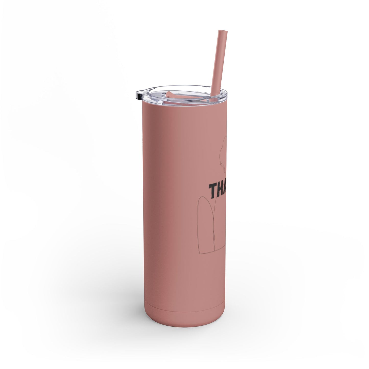 Tumbler with Bold Lines Design
