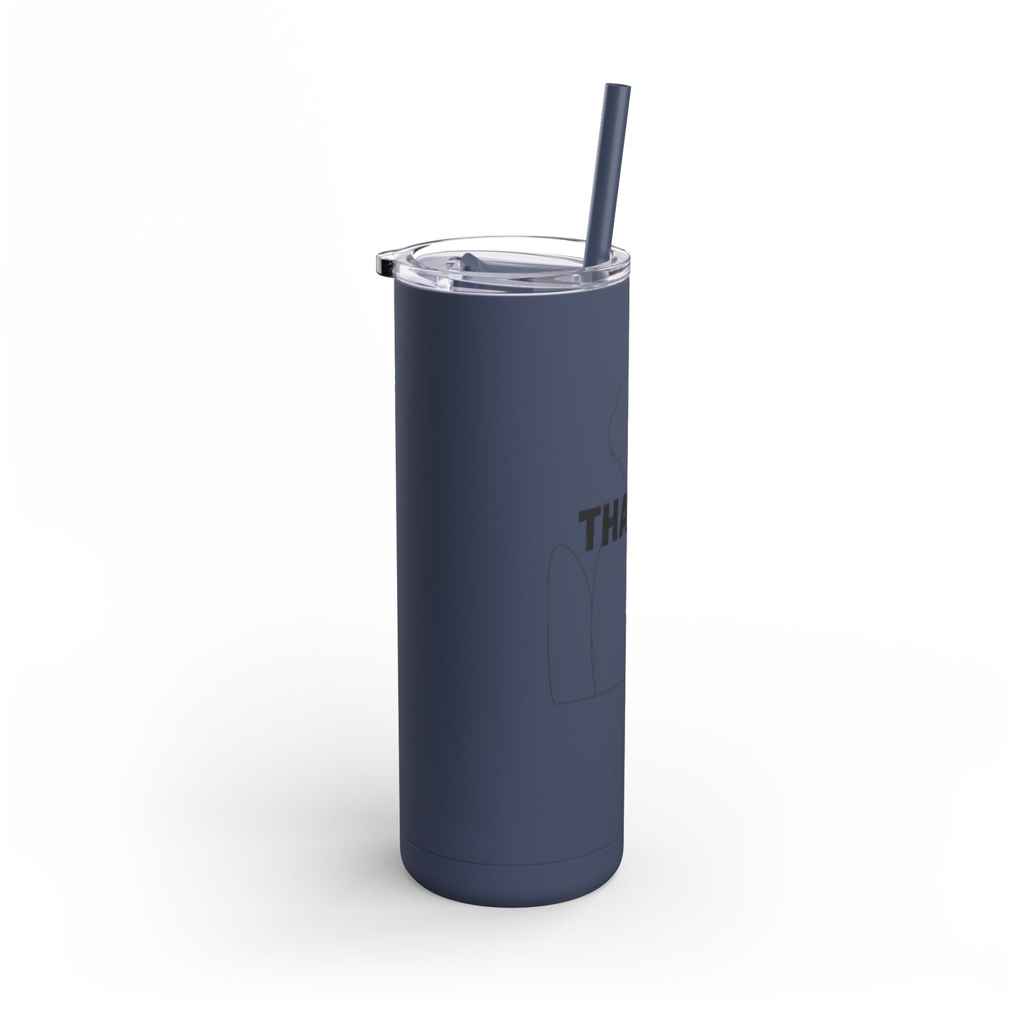 Tumbler with Bold Lines Design