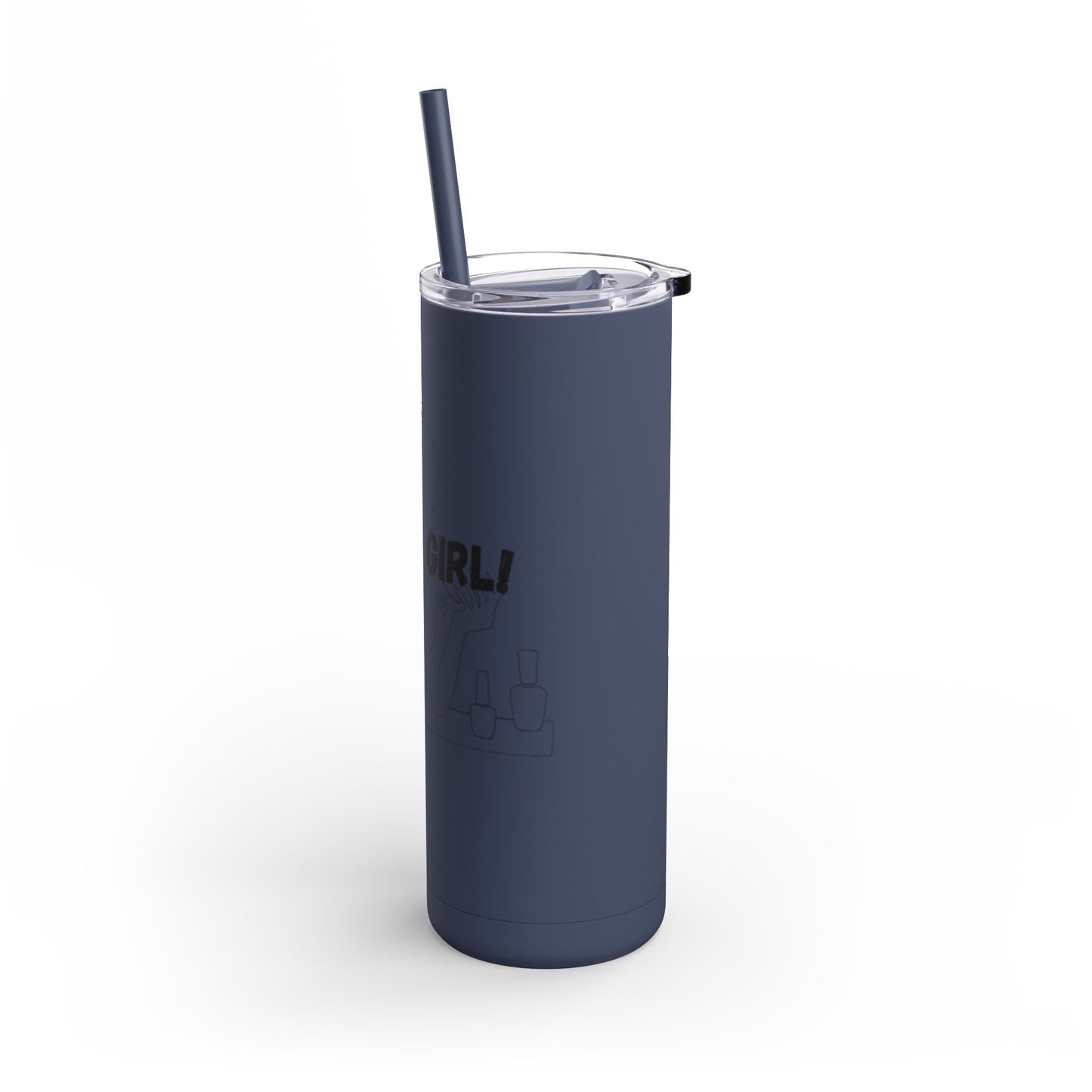 Tumbler with Bold Lines Design