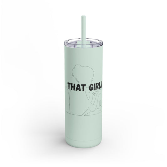Tumbler with Bold Lines Design